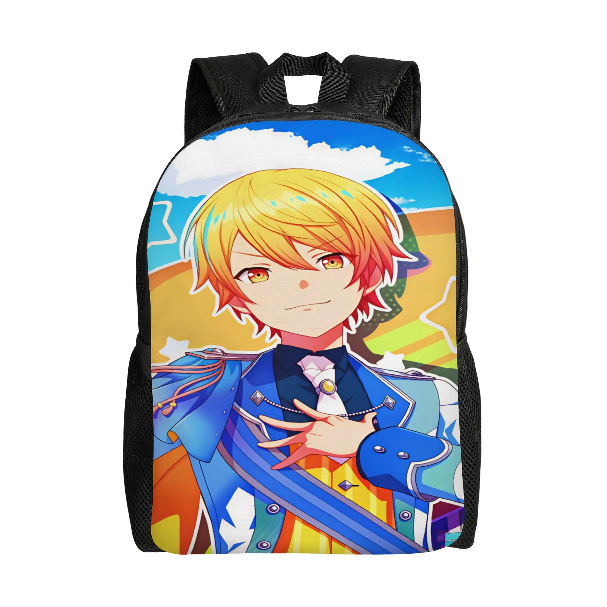 rui kamishiro tenma tsukasa  Backpack Student Unisex  Big Backpacks Polyester Novelty School Bags Hiking Custom Rucksack