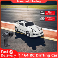 1/64 High Speed 2.4G Remote Control Drift Car 4WD Mini GTR Radio Controlled Racing Car Gift for Boys Kids Outdoor Play