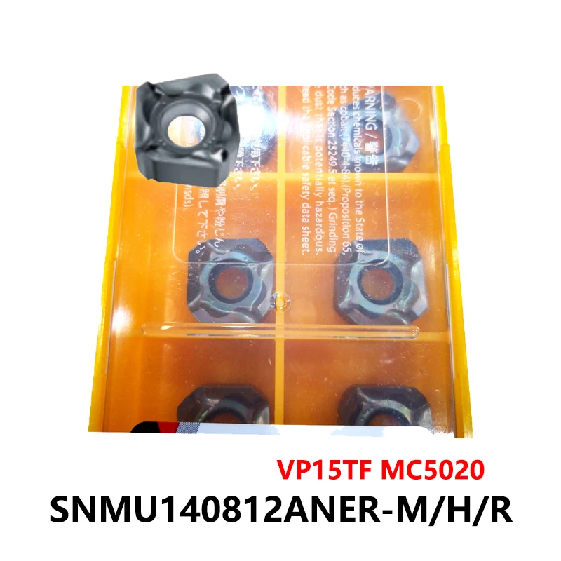 100% Original SNMU140812ANER-M VP15TF SNMU140812ANER-H -R SNMU140812ANER-M MC5020 Carbide Inserts CNC Cutter SNMU 140812 ANER