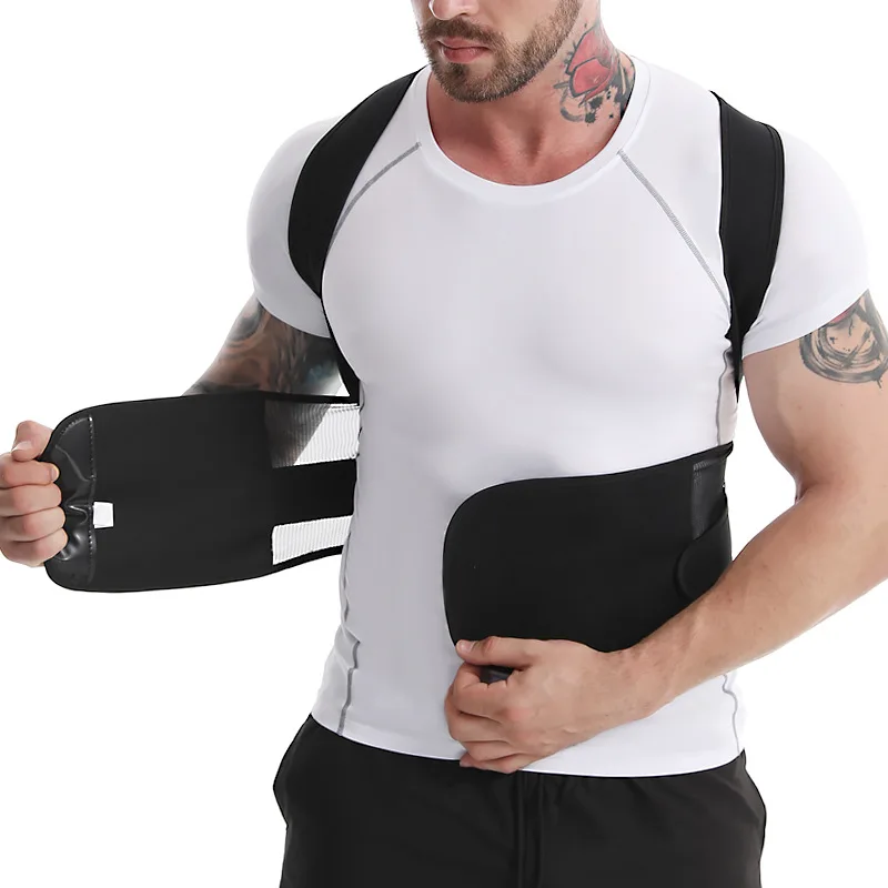 Adjustable Posture Corrector for Men Women Back Brace for Lumbar Support and Upright Breathable Straightener Back Corrector