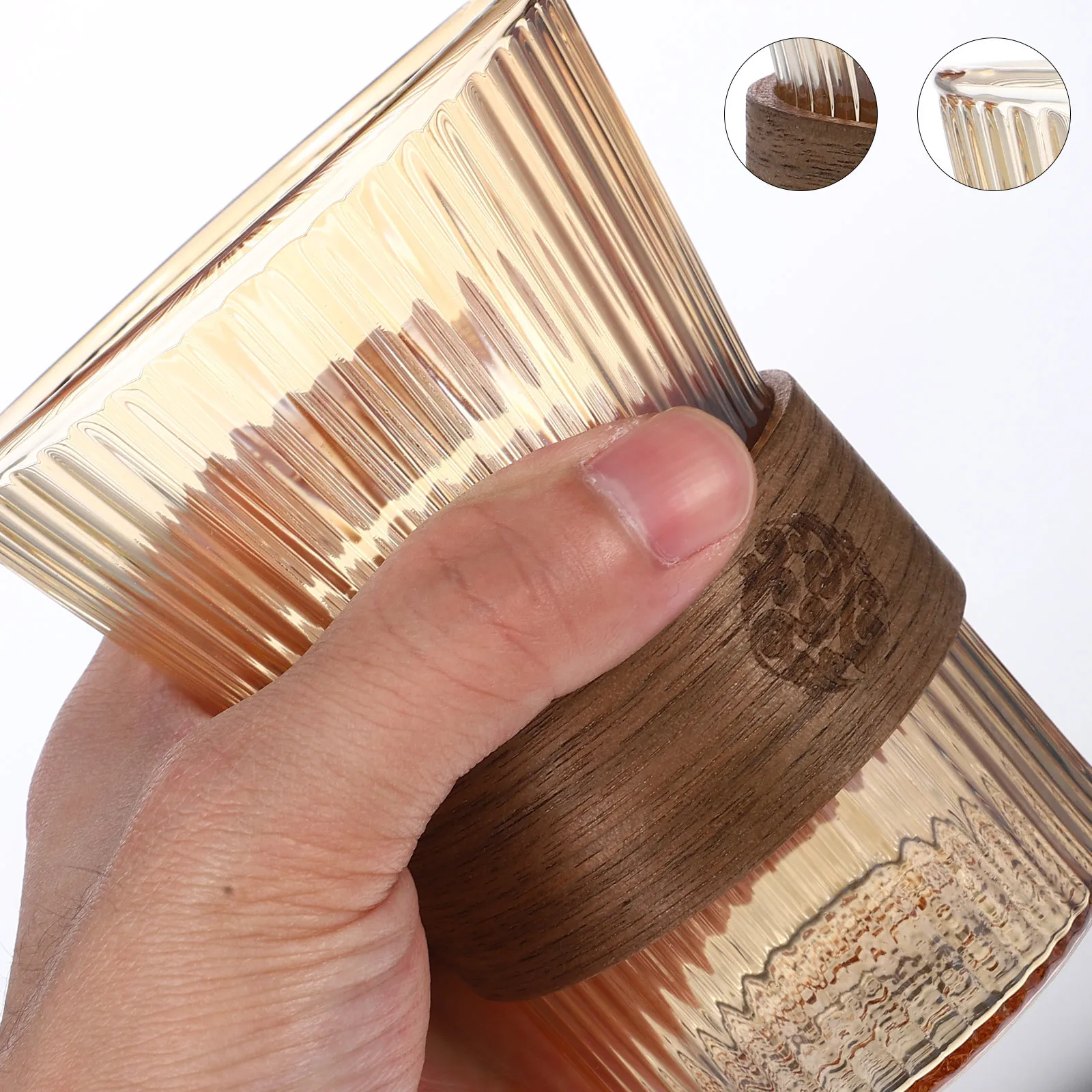 

Glass Toothbrush Cup Clear Bathroom Mug For Mouth Rinsing Multi-Function Water Drinking Reusable Household Toothbrush