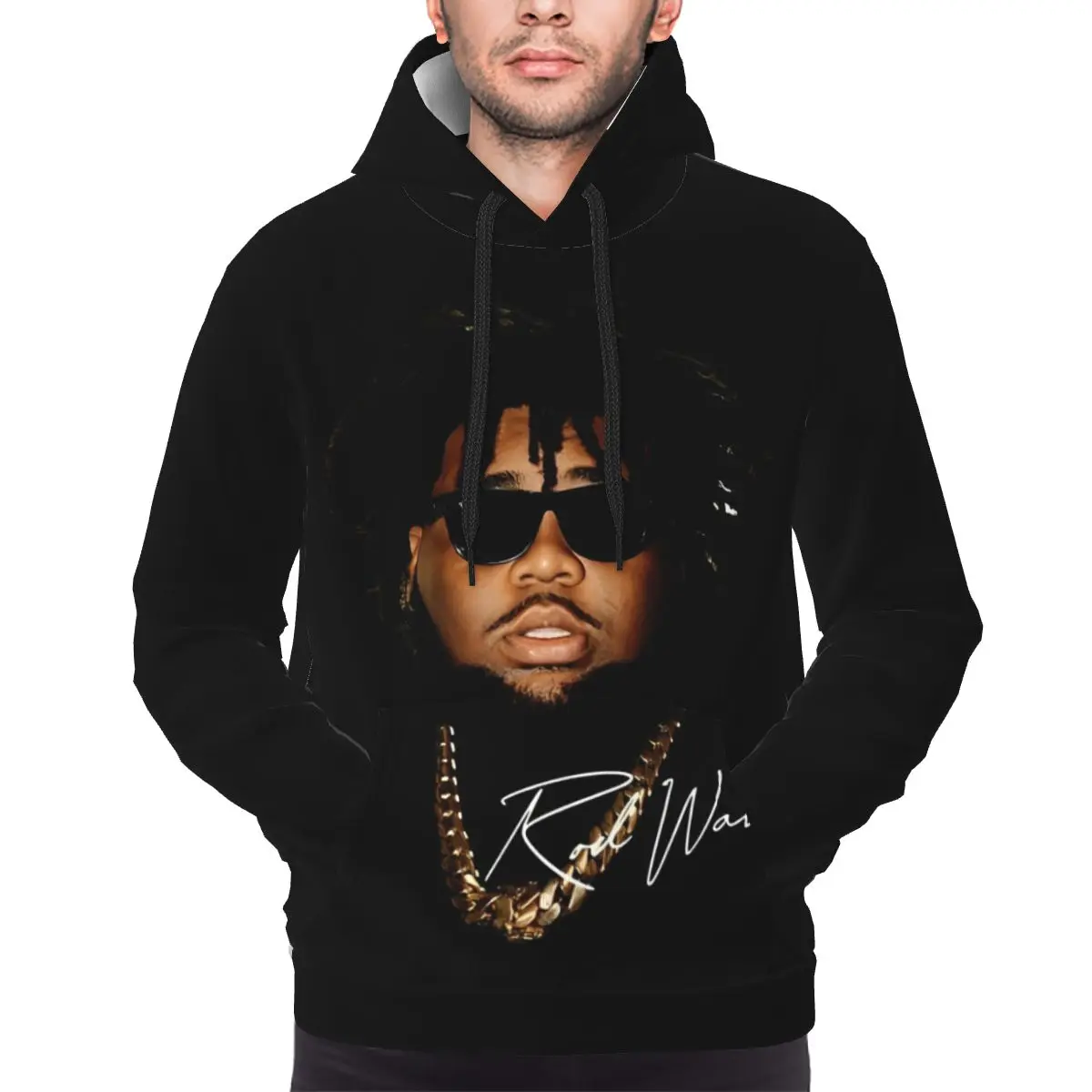 Rod Wave Singer Rapper Hoodie For Men Women Musical Pullover Long Sleeve Sweatshirts Drawstring Hooded Shirt with Kanga Pocket