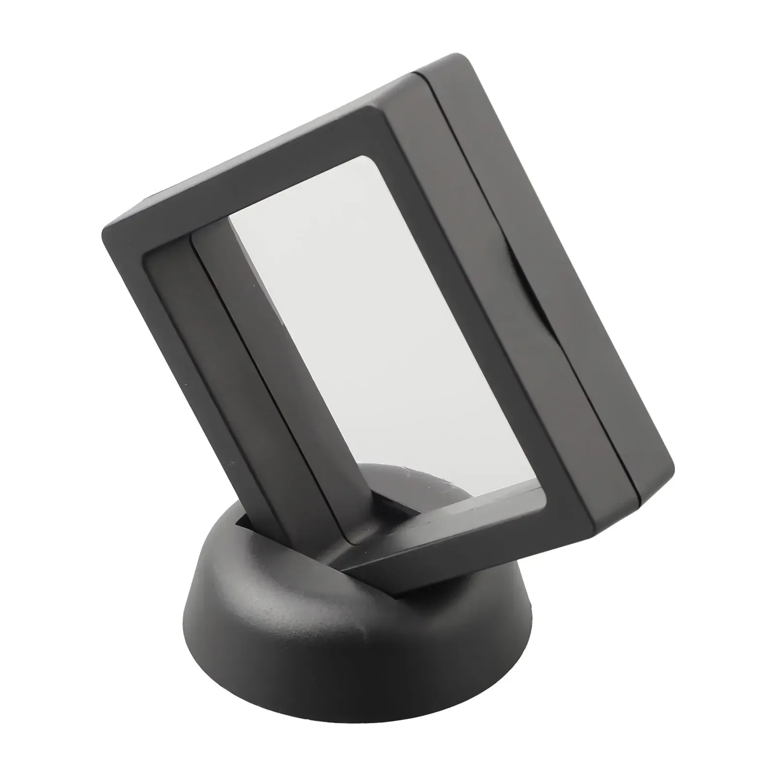 Black ABS+TPU Film Display Box 3D Floating Frame Transparent Film 3D Floating Frame Clear Jewelry Display Case
