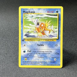 Set base di carte Pokémon Primo set Edizione base classica Pikachu Magikarp Magnemite Vulpix Wartortle TCG Gioco personalizzato Proxy Card