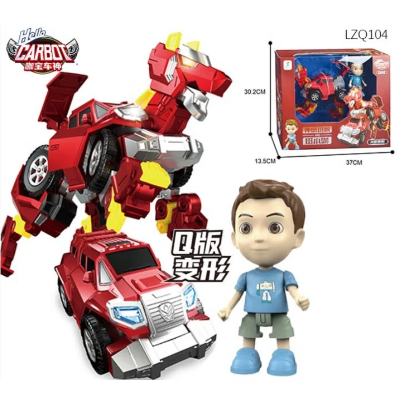 

NEW Q Version Hello Carbot Big Transform Robot Mecha Model Kit STEM Toys Deformation Action Figure Kids Birthday Gift Boys 6-12