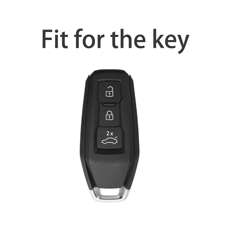 Titanium Gray for Audi A3 A5L Q6 A6L Q5 2025 Remote Smart Auto Car Key Case Protection Cover Fob Bag Holder Keychain Accessories