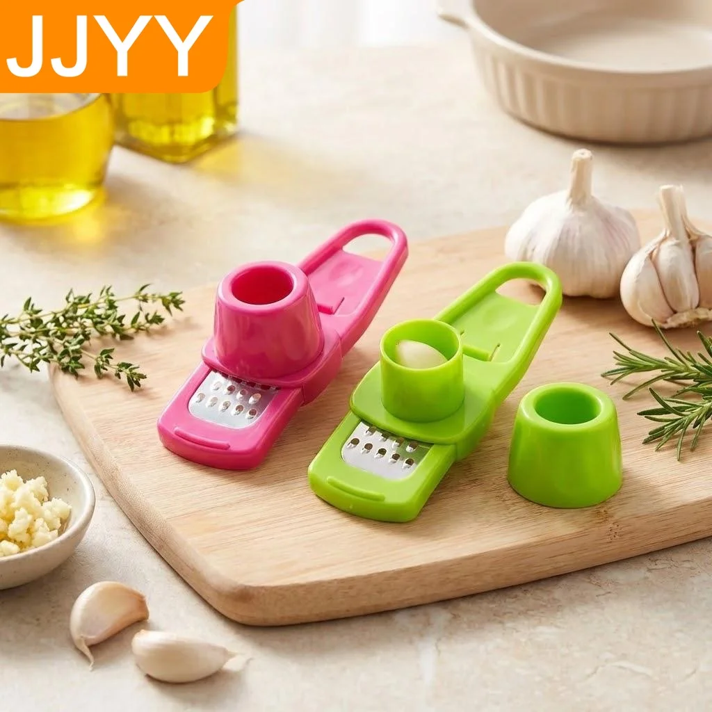 Knoblauchpresse aus Edelstahl, Handgehaltener Ingwerreiber, Küchenwerkzeug, Lebensmittelzerkleinerer, Zubehör für Heimküche