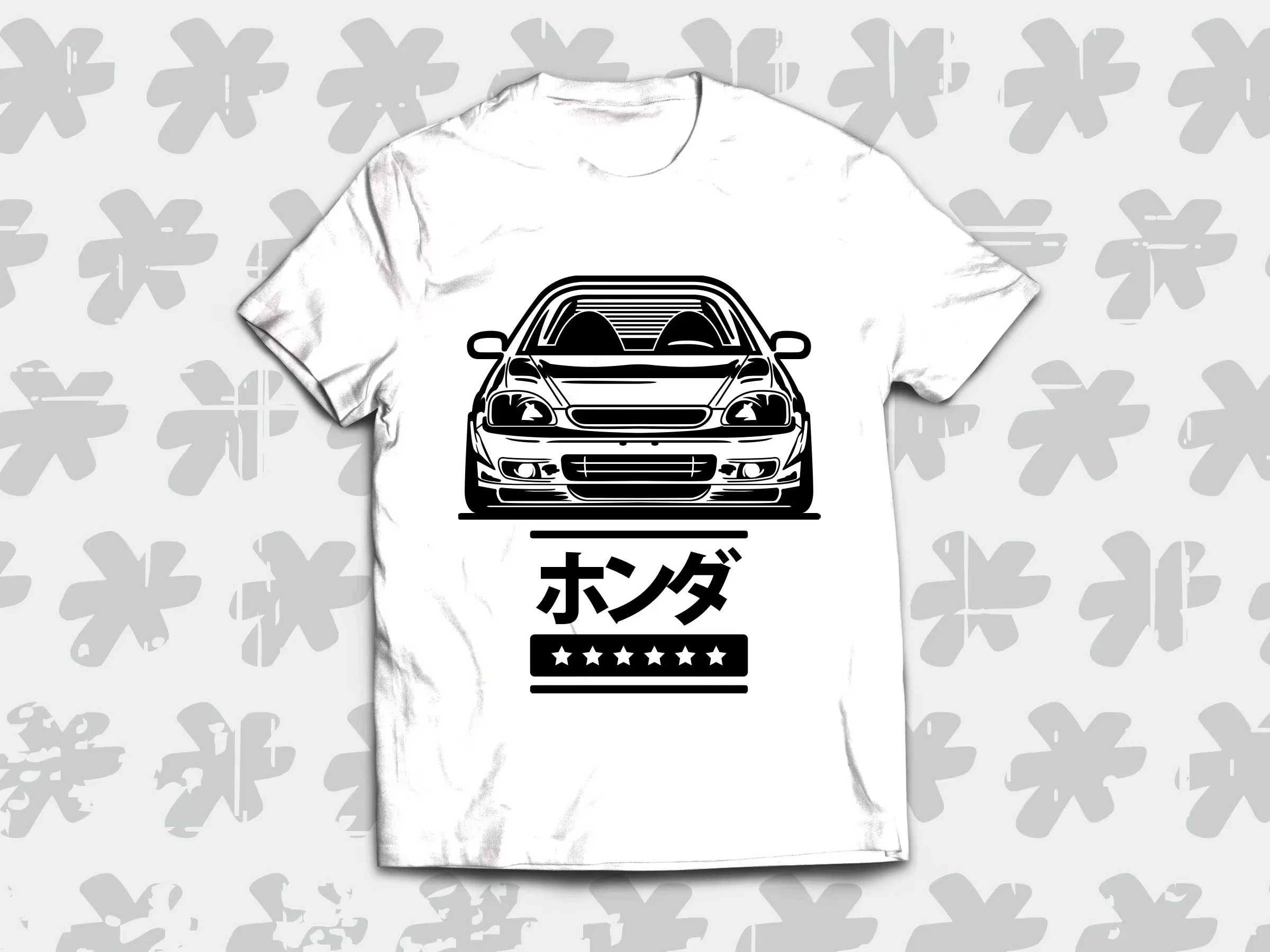 

Летняя авторизованная одежда Honda, футболка с короткими рукавами, одежда для автомобилей и мотоциклов, комфортный хлопок, классический узор автомобиля