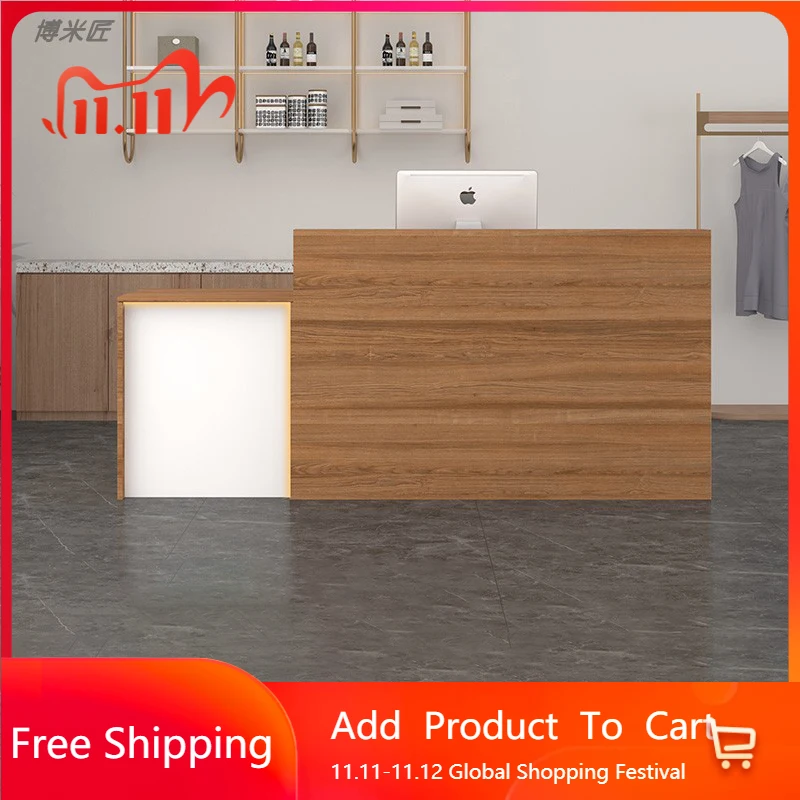 

Клиника Скандинавская барная стойка Шкаф Модные простые современные стойки регистрации Уникальная элегантная дизайнерская мебель для отелей Empfangtheke