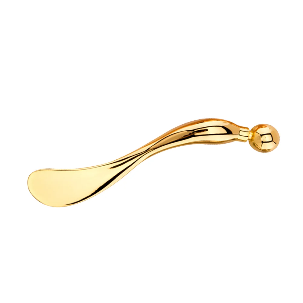 Golden Zinc Cream Mixing Zinc Cream Spoon Metal Spoon Eye Fatigue Relief Tool Beauty Care Eye Massage Skin Care