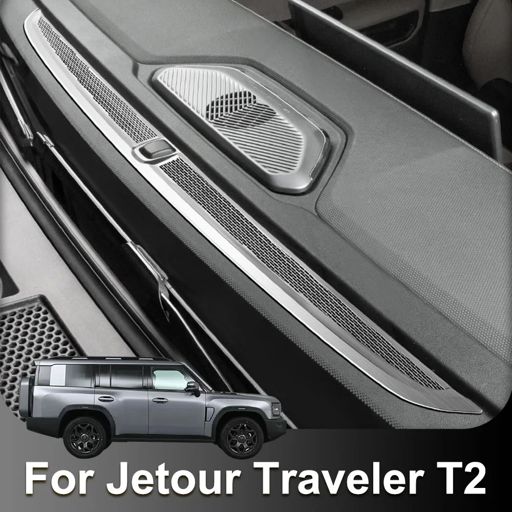 Instrument Panel Air Outlet Mask Fit For 2026 2027 Chery Jetour Traveler T2 Stainless Steel Cover Car Modification Supplies