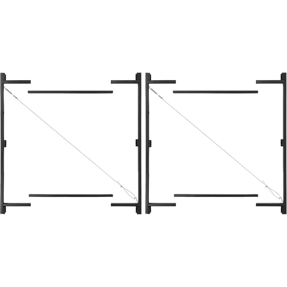 Adjustable Lockable 2-Way Gate, Fits 36-60 Wide and Up to 7' High with Installation Kit