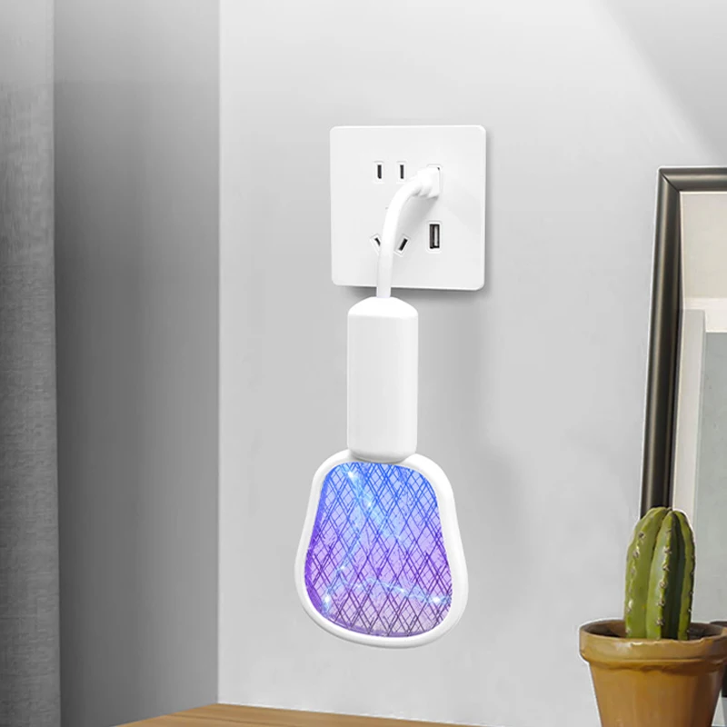 

2026 New USB Mosquito Swatter Trap with UV Light Portable Mosquito Killer Lamp for Outdoor Picnic Camping Hotel