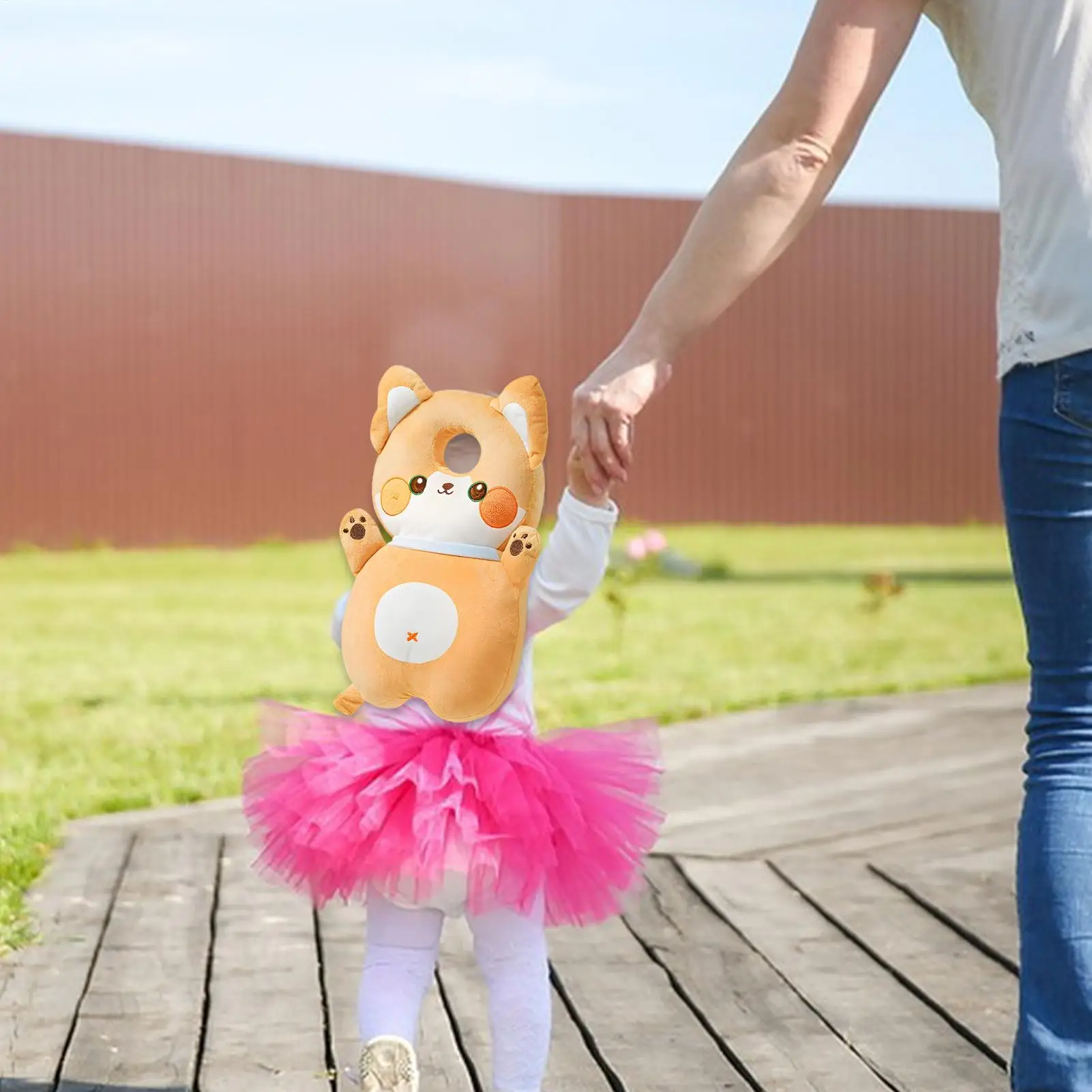 Mochila protetor de cabeça do bebê andando almofadas de proteção de cabeça confortável bonito criança protetor de queda almofada para meninas meninos andando