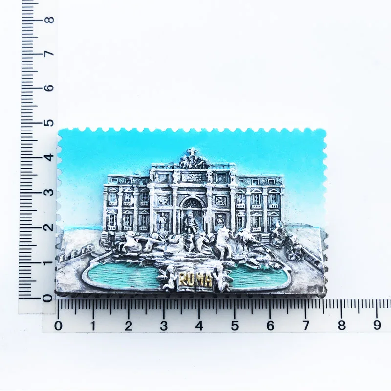 Trevi Fountain Fridge Magnets Travel 3D Memorial Magnetic Refrigerator