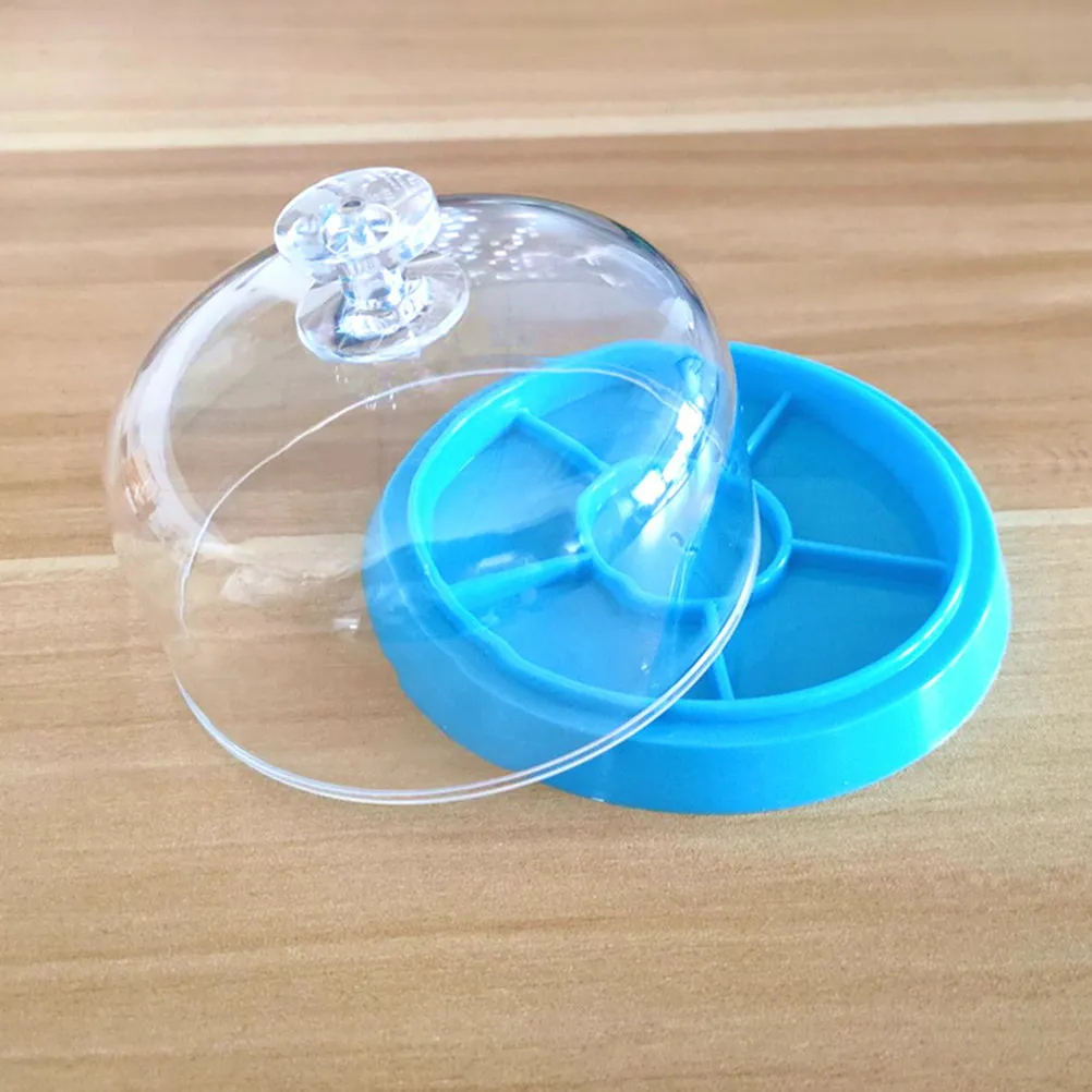 3Pcs Watch Parts Storage Box Plastic Dustproof Cover Organizer Tray for Watch Movement Small Parts Repair Use Movement Tray