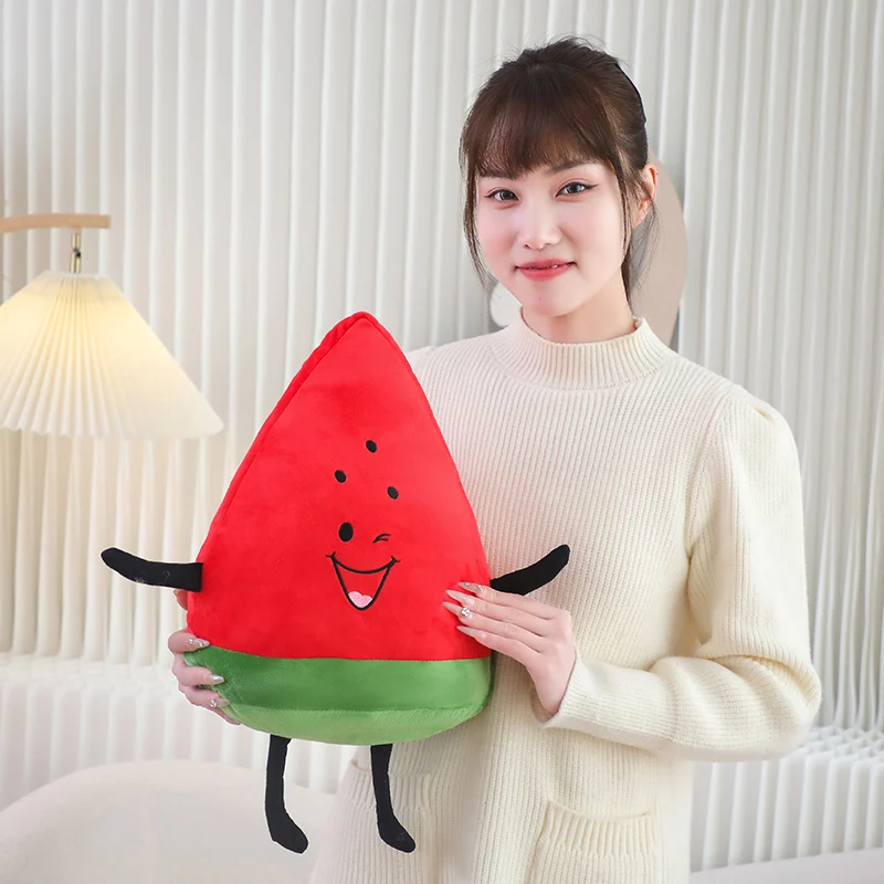 Farcito Kawaii Verdura Peluche Cuscino Frutta Anguria Pesca Broccoli Farcito Decor Peluche Peluch con Braccia Gambe Regalo