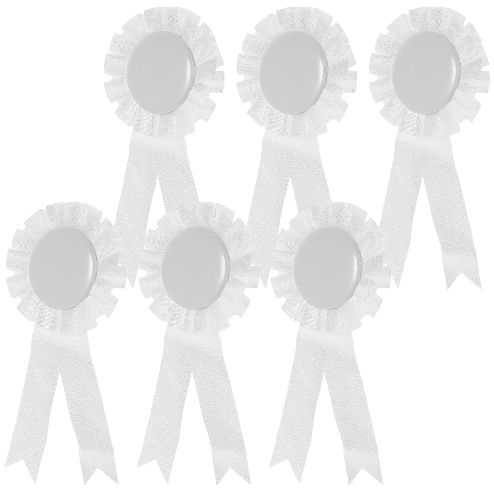 

6 Pcs Lapel Pins Tinplate Badges Corsage Bride Graduation Decorative Cloth Brooch Elegant Design Versatile Use Sturdy Materials