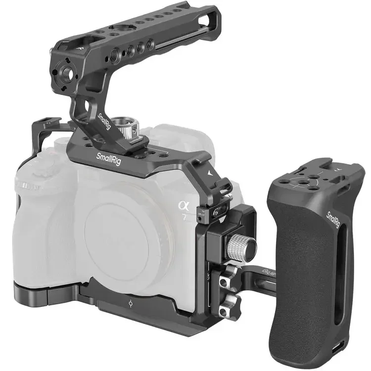 

2026 For SmallRig A7R V / A7 IV / A7S III Cage with Top Handle Side Handgrip and Clamp for HDMI Cable Camera Cage 3669C