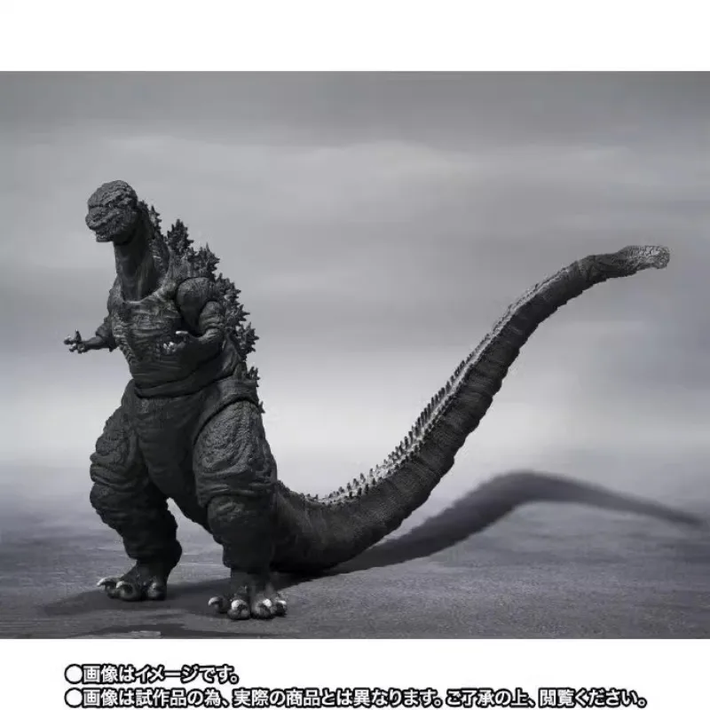 ในสต็อก Bandai S.H.Monsterarts SHM Godzilla 2016 The Fourth Orthochromatic Ver. อะนิเมะ Action Figure ของเล่นของขวัญคอลเลกชัน