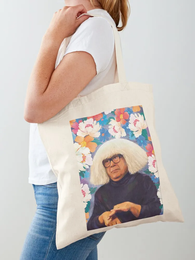 It_s Alway Sunny In Flowers Tote Bag canvas tote bags shopping bags foldable cute pouch bag Canvas Tote Bag