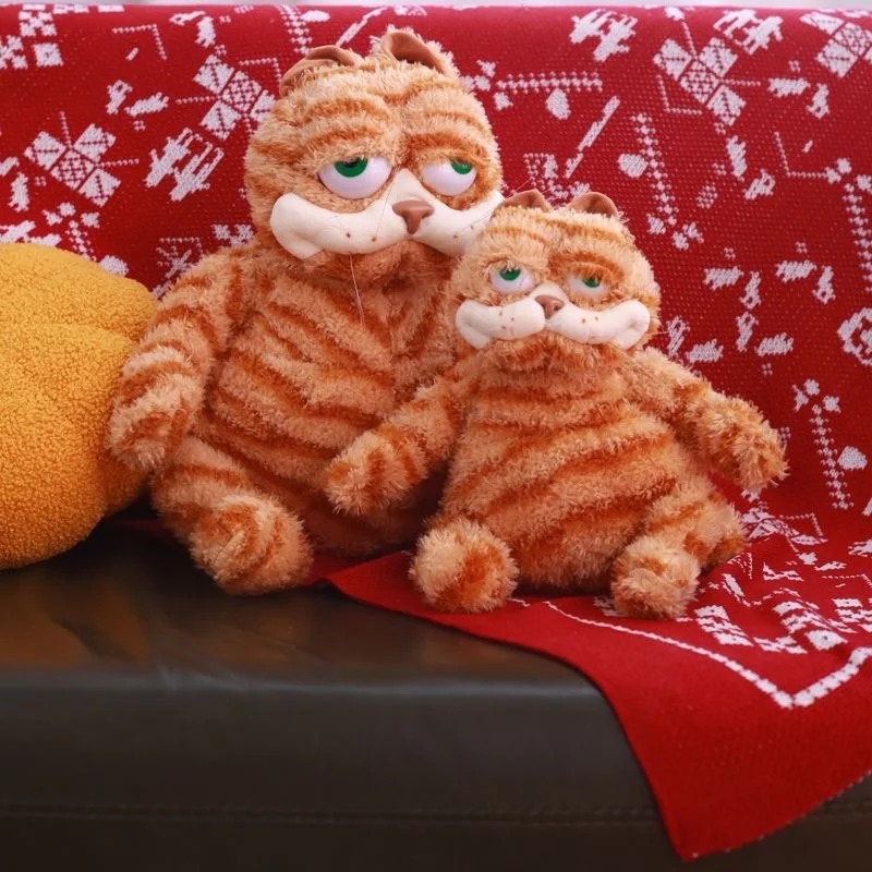 30cm lindo gato de peluche naranja gordo Animal relleno suave gato maldito amarillo Plushie dibujos animados Anime juguete divertido chico regalo de cumpleaños