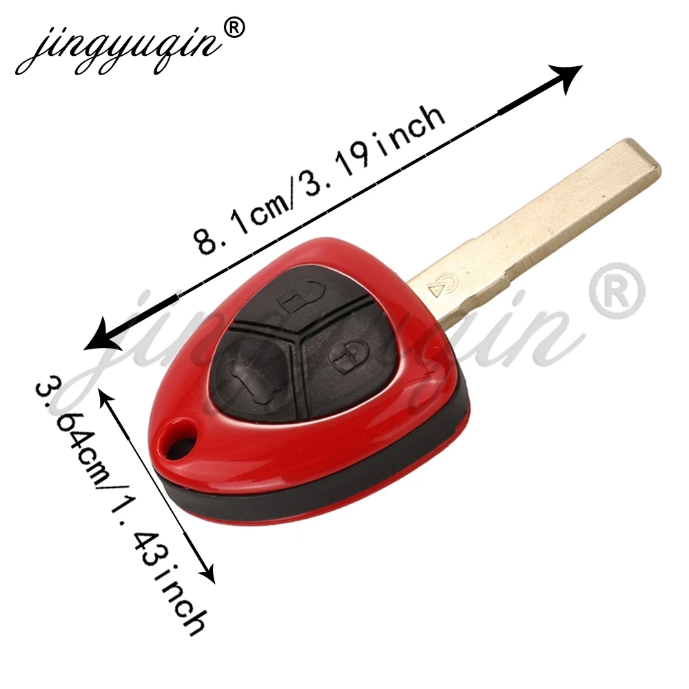 Jingyuqin 433.92MHz ASK ID48 Chip 1/3Buttons Car Remote Key For Ferrari F430 F458 F612 F599 Auto Keys Fob Control 012432 TRWS46E