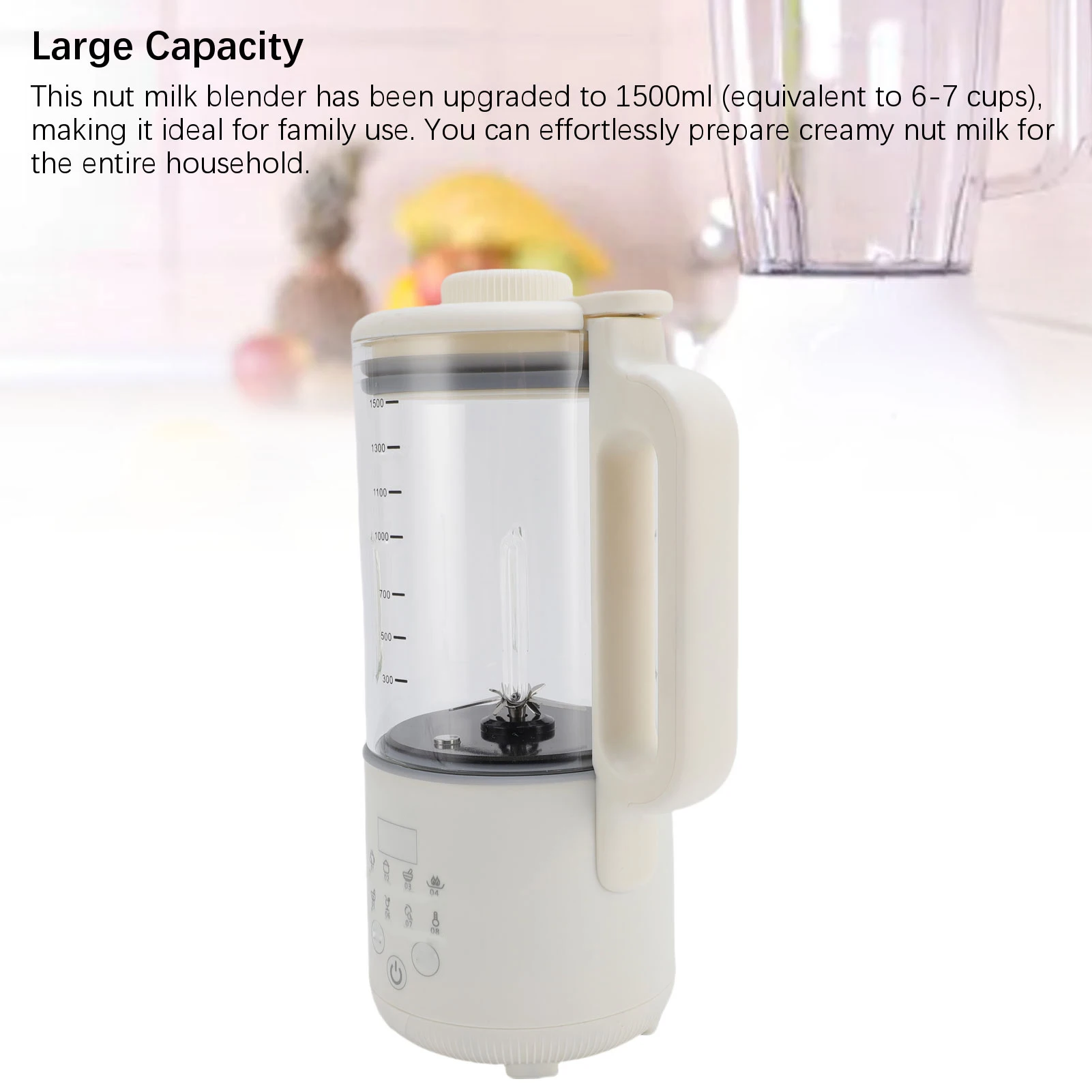 Automatic Nut Milk Maker Blender 1500ml 120W Multifunctional Miniature Small Soy Milk Maker for Home