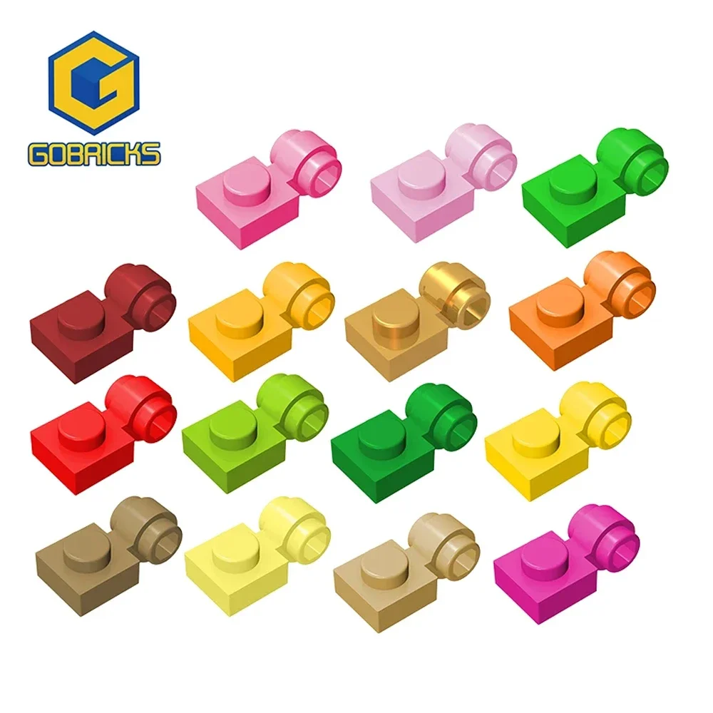 Gobricks 1 шт. MOC 1x1 с зажимом, световые кирпичи, совместимые с моделью 4081, детали строительных блоков, детские игрушки-головоломки «сделай сам», сборка