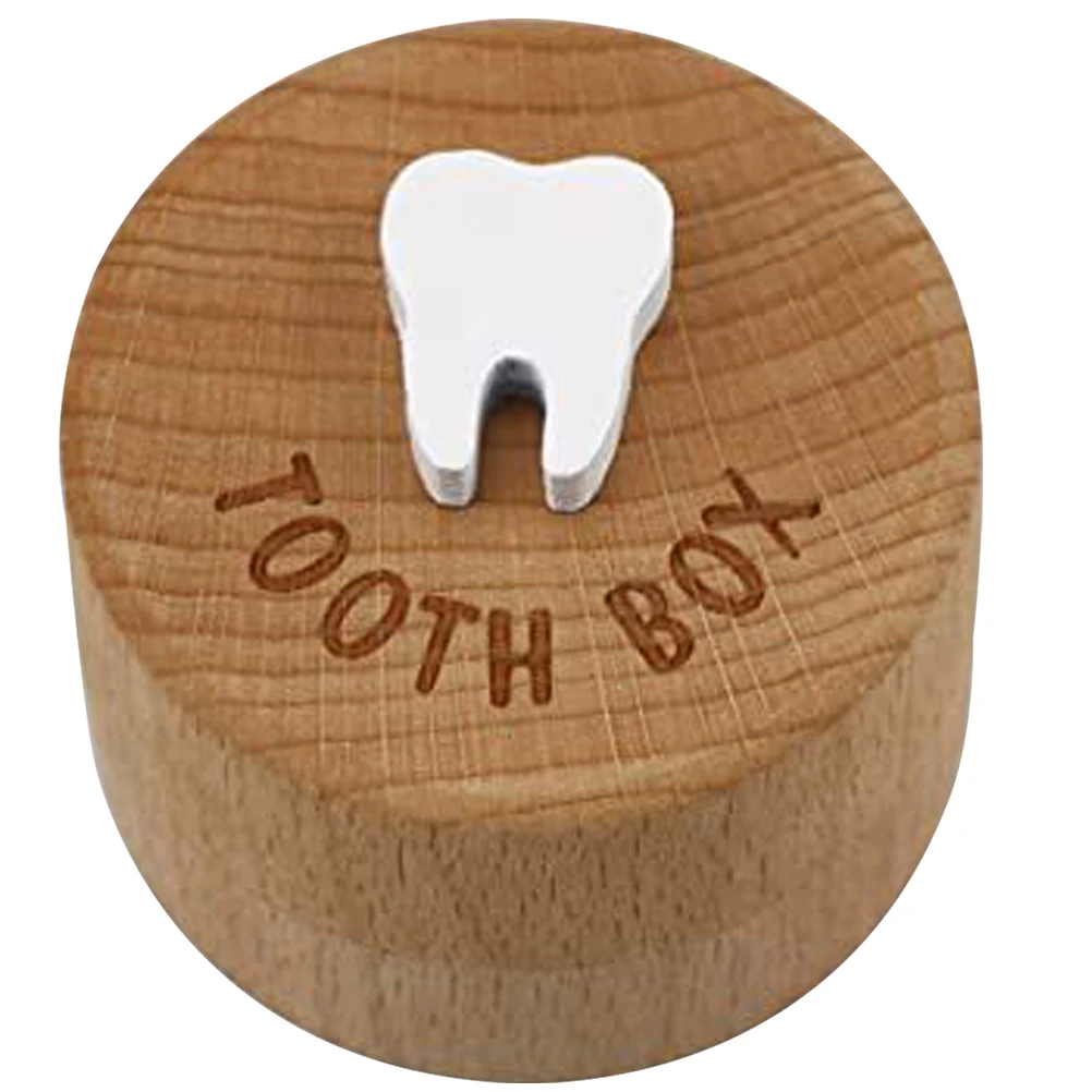 

Коробка для детских зубов, деревянный контейнер для хранения, детский чехол для хранения зубов, ganizer, волосы плода, подарок на память, большая вместимость, герметичный для младенцев