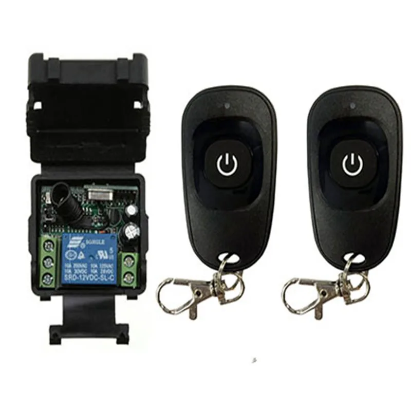 Hot DC12V 24V 1CH 1 CH Wireless Remote Control Switch 10A relay Receiver Module RF Transmitter with 315/433 Mhz Remote Controls