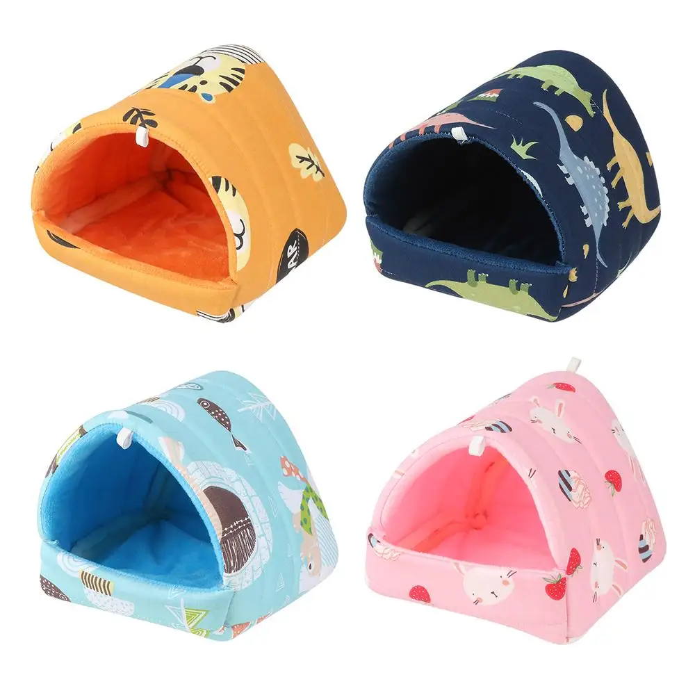 Comfortable Hamster House Small Animal Sleeping Bed Soft Guinea Pig Nest Warm Mat Mini Cage For Rabbit Squirrel Mat view 5