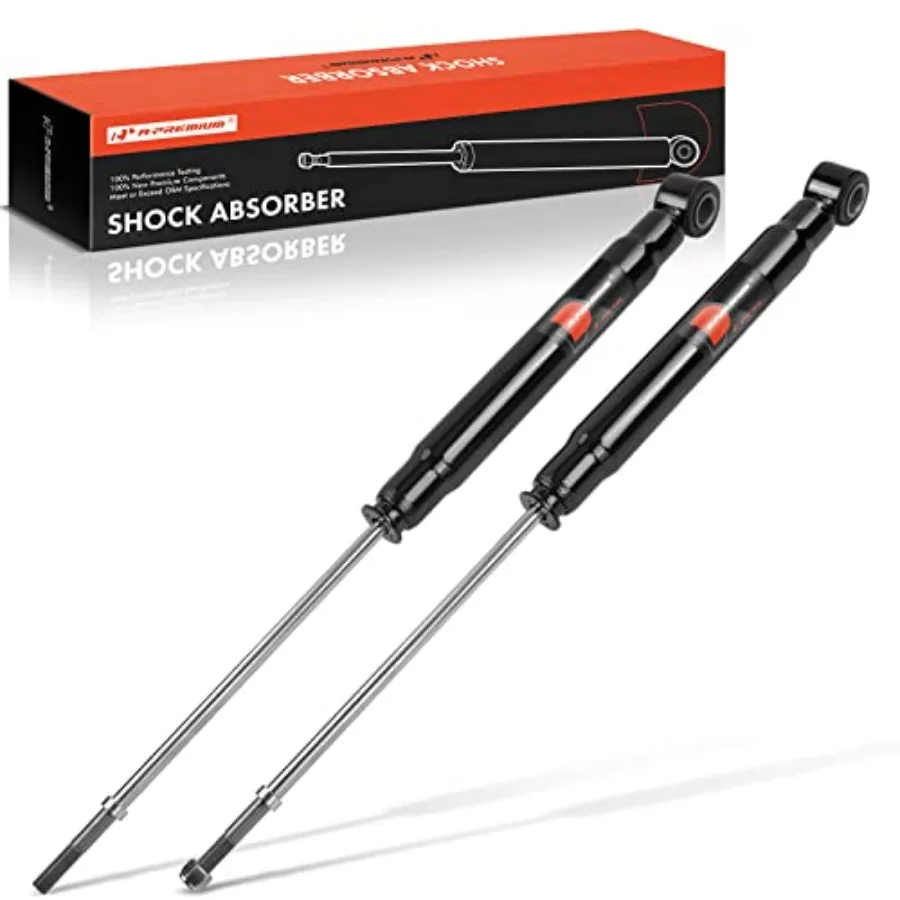 

Rear Pair 2 Shock Absorber Compatible with Sienna 2004-2020 Driver and Passenger Side FWD Steel Black Durable Perfor