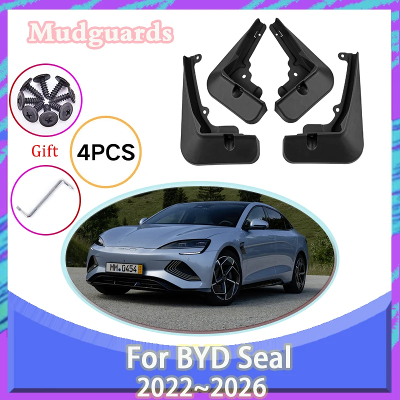 

Car Mud Guards For BYD Seal 2022 2023 2024 2025 2026 ABS Mudguards Mudflaps Mud Guards Fenders Front Rear Wheel Auto Accessories