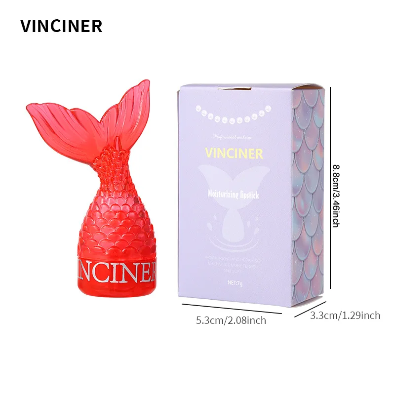 Lápiz labial que cambia de temperatura, bálsamo labial, cola de sirena bonita, hidratante de larga duración, mejora el cutis, cuidado de los labios, maquillaje para el cuidado de la piel