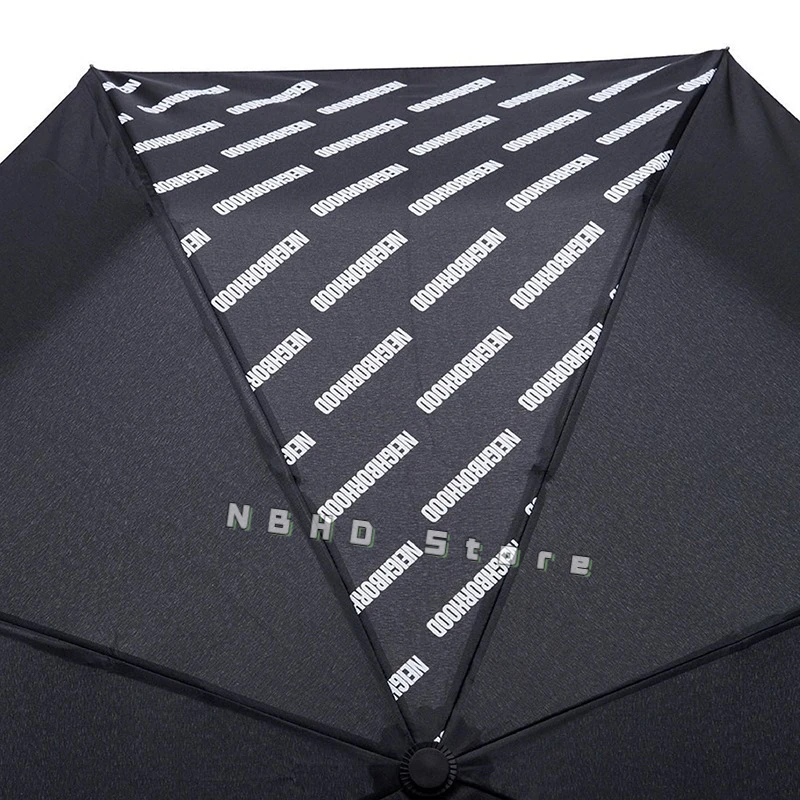 Neighborhood NBHD Black, Fully Automatic Folding Umbrella Sun Protector UV Protector Folding Windproof Sun Umbrella