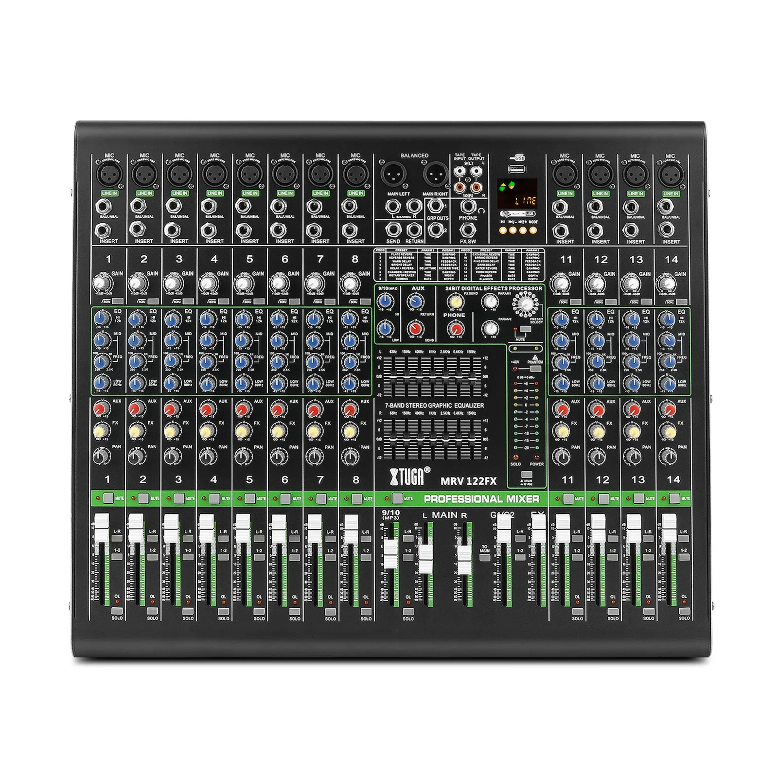 

MRV122FX High Quality 12 Channel Professional Mixer Audio