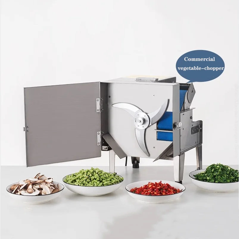 Electric Slicer Shallot Vegetable Cutter Machine Multifunctional Commercial Dicing Machine Carrot Potato Fruit Scallion Machine