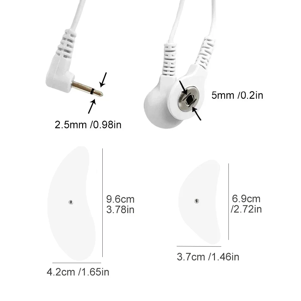 EMS Tens Electrode Pads Gel Replacement for Eye Massage Acupuncture Therapy Face Massager Pulse Muscle Stimulator Electro Patch