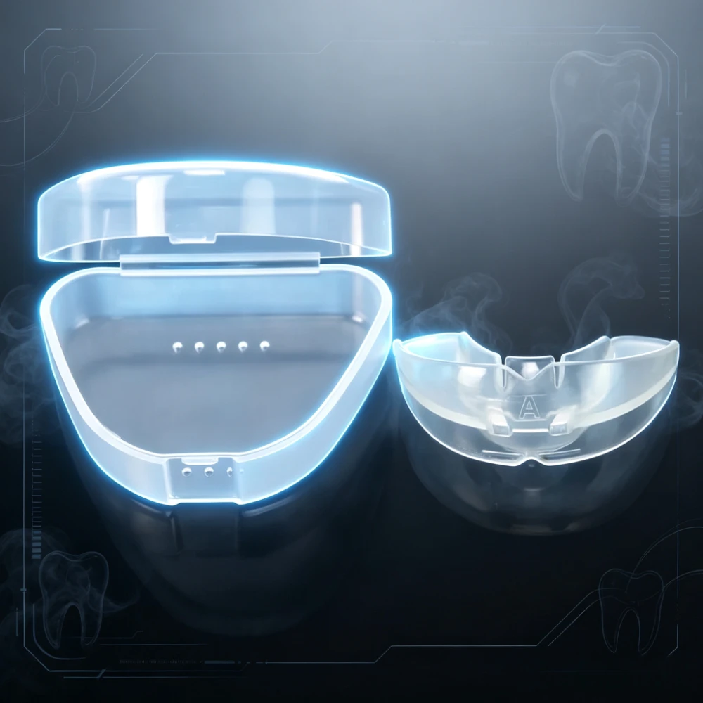 Permanent Tattoo Tattooing Tebori Auxiliary Supplies Socket Lip Floating Lip Mouth Guard Tooth Socket with Case Box 1pcs