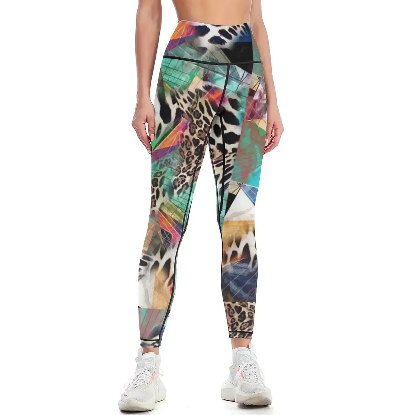 

leopard colors Leggings sport set Pants sport sports tennis for for physical Womens Leggings