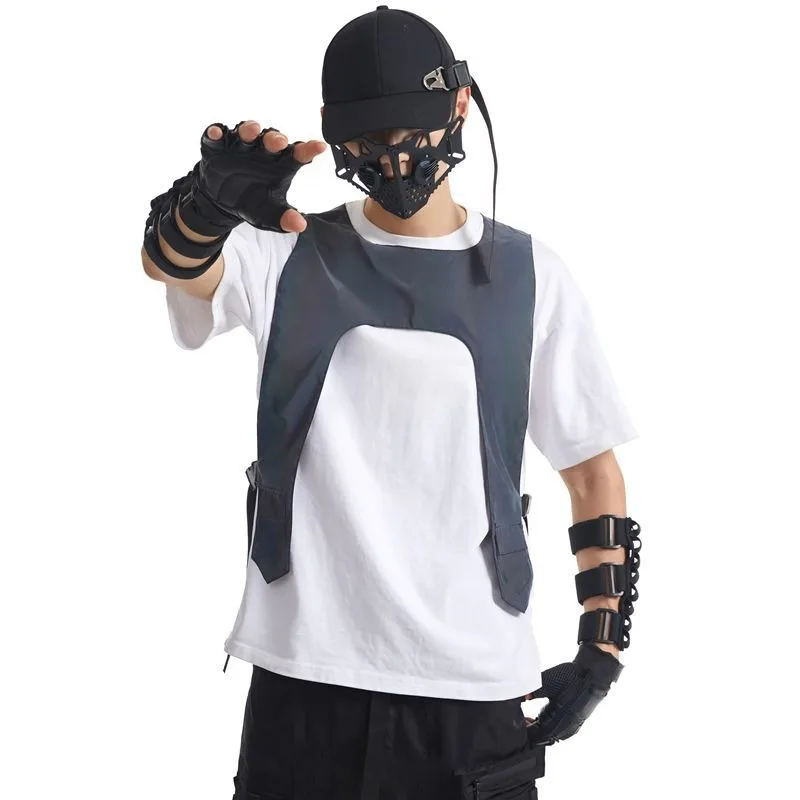 Colorful Reflective Vest, Vest, Fluorescent Cycling Clothes, Night Running, Driving Construction Vest, Night Road Safety