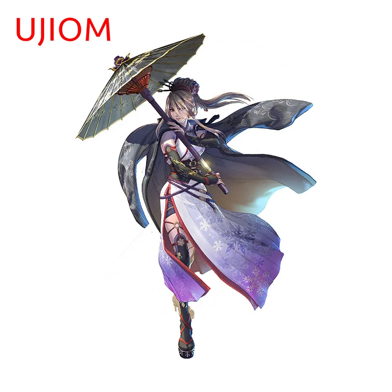 UJIOM 13cm X 9.6cm Cartoon Girls Soul Calibur Wall Stickers Waterproof Creativite Interesting Refrigerator Decal Wallpaper Decor