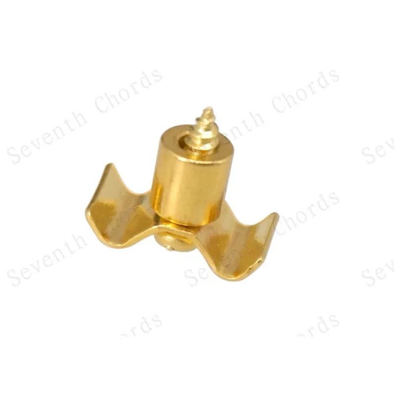 4 Sets/Lot goldene Gitarrensaitenhalter für E-Gitarren-Zubehörteile, Musikinstrumente – Detail 5