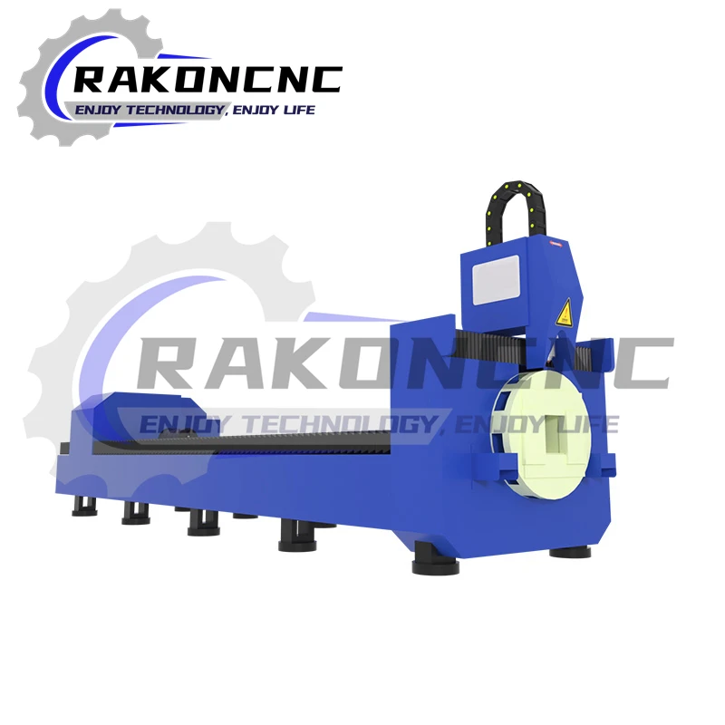 Szybka prędkość RC6016F RC6012F Kwadratowa rura okrągła Rura stalowa Cięcie płomieniowe Wiertarka laserowa Cnc