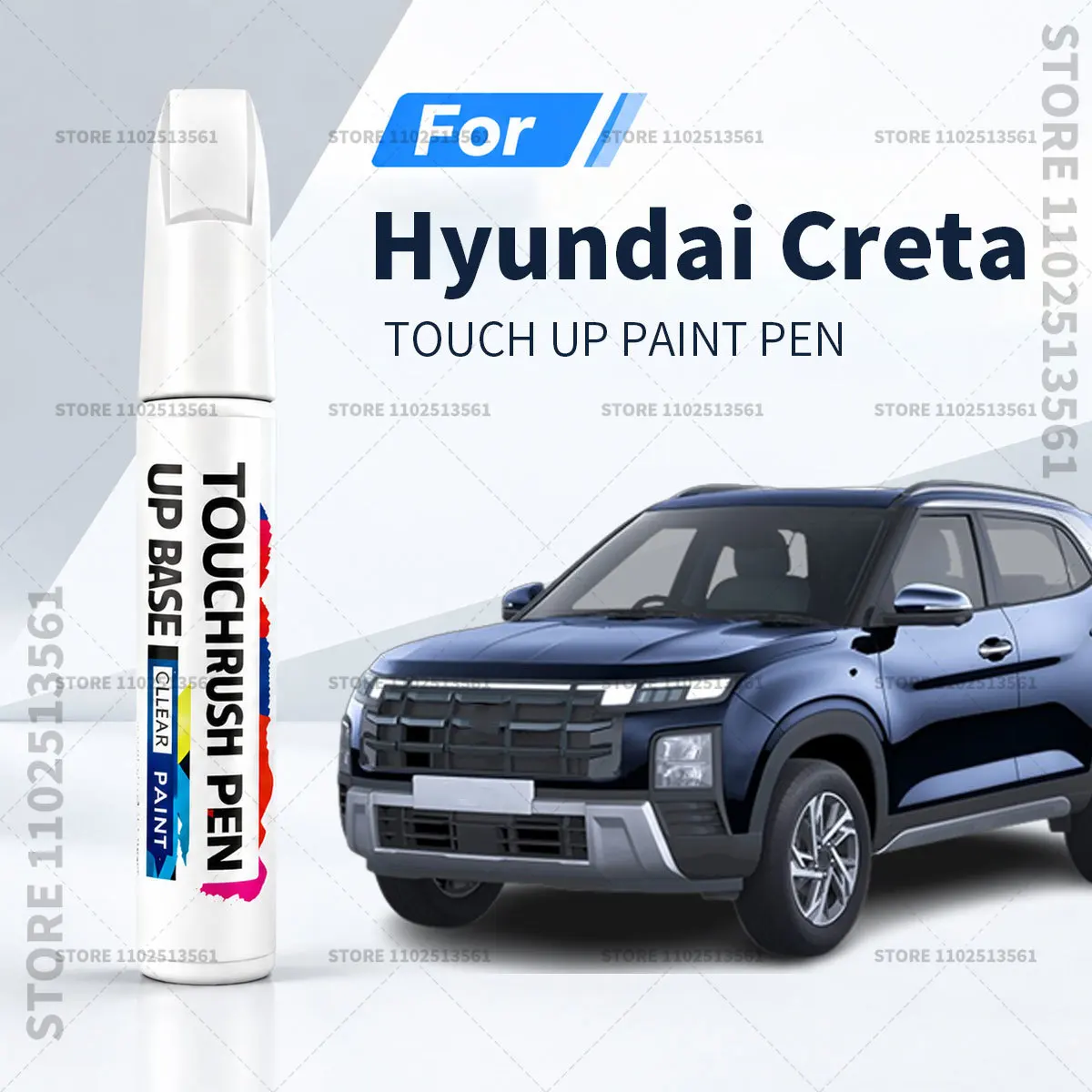 Automotive Touch Up Paint Pen Scratch Repair Marker for Car Body Bumper Door Paint Restoration Accessories For Hyundai Creta