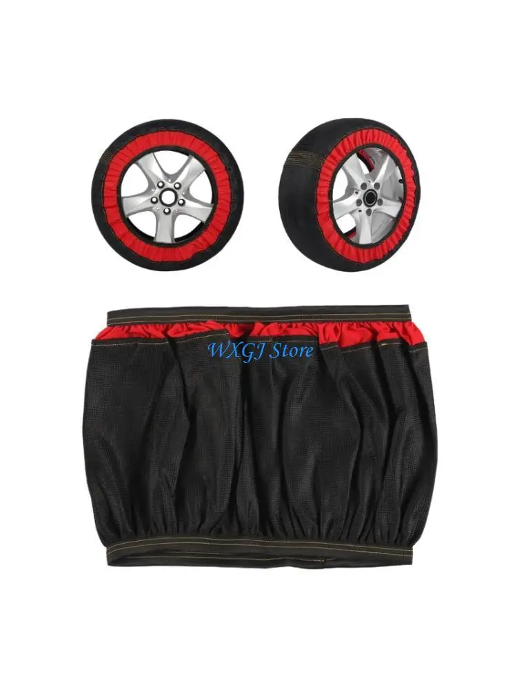 

37JE Vehicle Cold Resistant Tire Snow Socks Gloves Sleeve Manual Portable Design