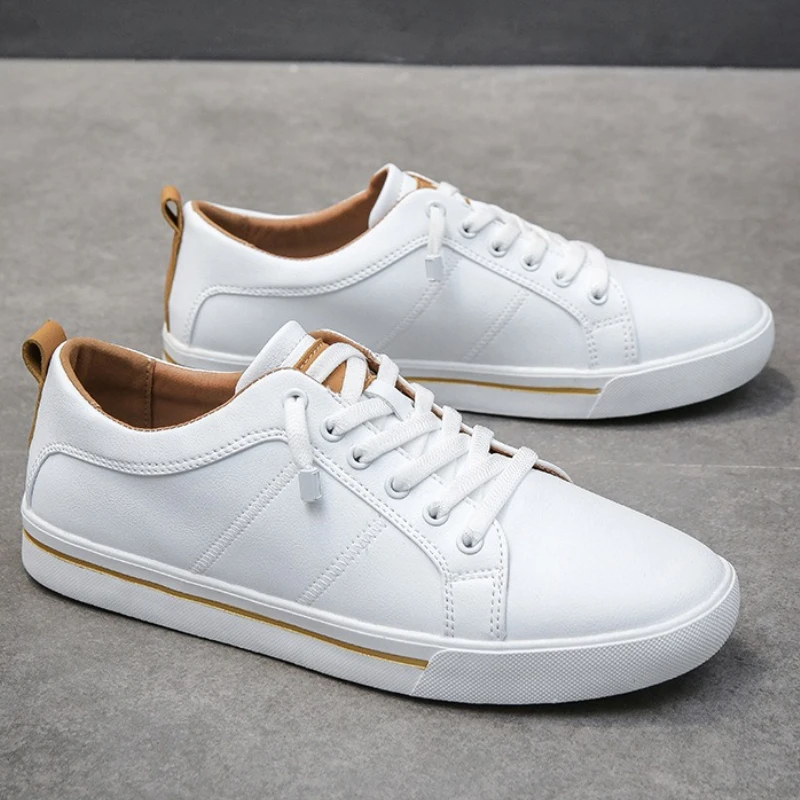 Men Casual Leather Shoes High Quality Comfortable Sneakers Men Outdoor Walking Shoes Fashion All Match Men Board Shoes 2025 New