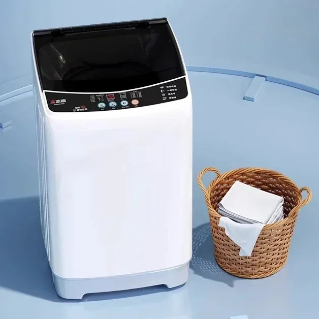 Fully Automatic Small Mini Washing Machine for Home & Rental Use - High - Capacity Roller Design for Compact Living Spaces