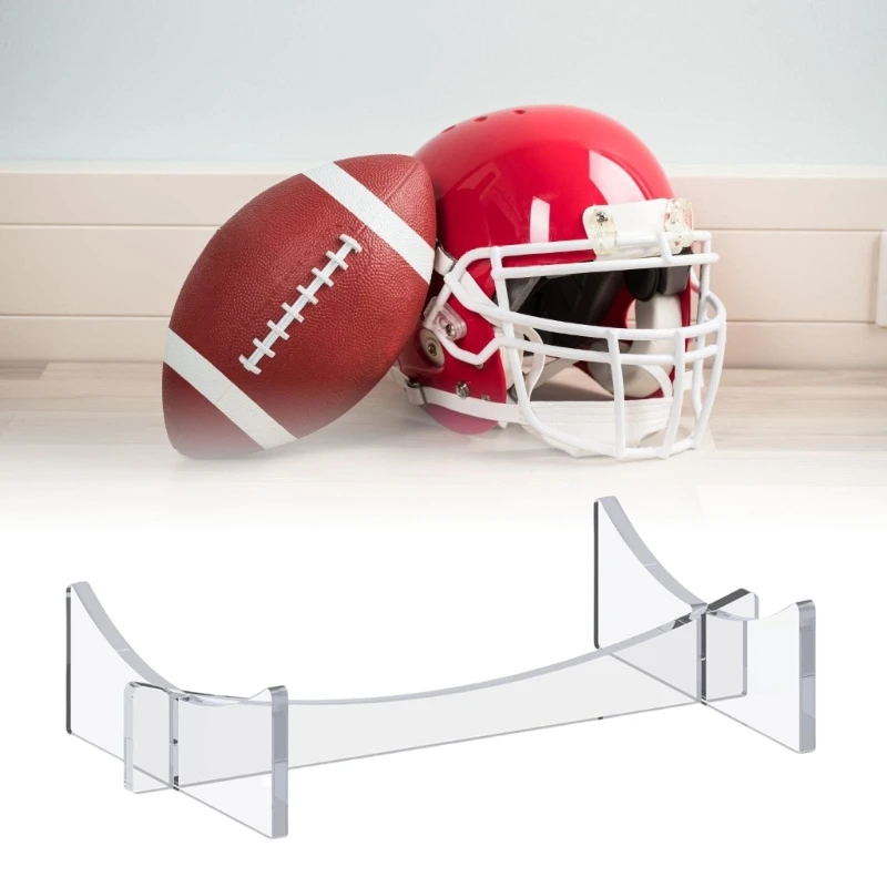 AXYC 2Pieces Acrylic Sports Signature Ball Holder Stand for Displaying Basketballs Footballs Soccer Balls and More